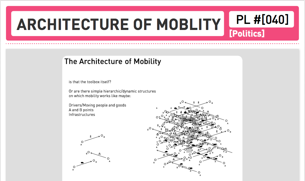The Architecture of Mobility